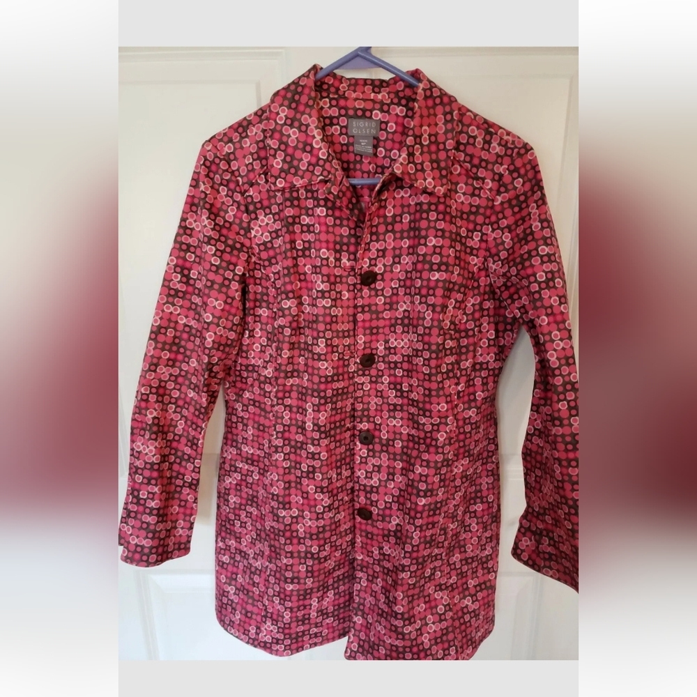 Sigred Olsen Pink Raincoat Size 8P
